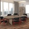 Regency Round Conference Tables, 120 in W, 47 in L, 29 in H, Wood Top, Noble Oak LCTRT12047NO - alternate 2